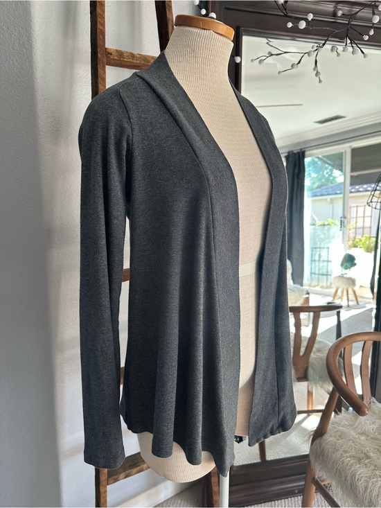 Splendid Sweaters - Splendid Dark Charcoal Open-Front Cardigan, size small